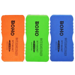 Burete magnetic de sters pentru whiteboard, 13x2 cm, Boho