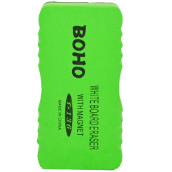 Burete magnetic de sters pentru whiteboard, 13x2 cm, Boho