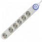 Prelungitor de retea, 6 prize, 3500W, comutator, IP20, alb, Home