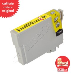 Cartus compatibil T0714 C13T071440 Yellow pentru Epson, Premium Activejet, Garantie 5 ani