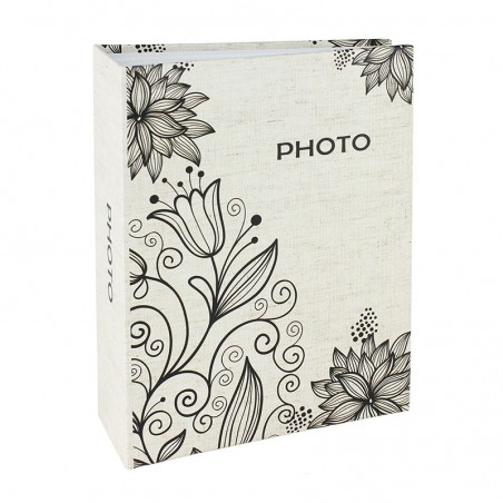 Album fotografii Lily 10x15, capacitate 300 poze, 75 file, model floral