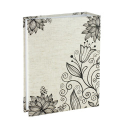 Album fotografii Lily 10x15, capacitate 300 poze, 75 file, model floral