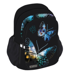 Ghiozdan Butterfly, ghimanziu, 2 compartimente, 2 buzubare, Starpak