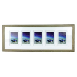 Rama foto multipla Seaside Boat, 5 poze, format 10X15, fixare perete, lemn