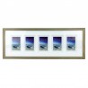 Rama foto multipla Seaside Boat, 5 poze, format 10X15, fixare perete, lemn