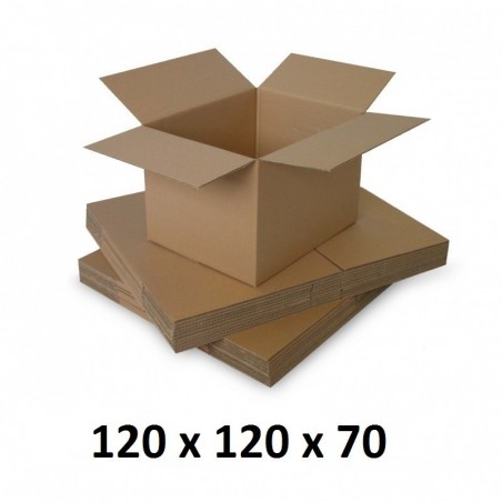 Cutie carton 120x120x70, natur, 5 straturi CO5, 690 g/mp