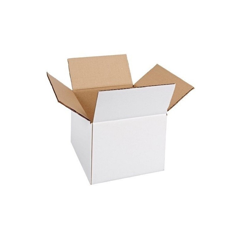 Cutie carton 120x120x145, alb, 3 straturi CO3, 470 g/mp
