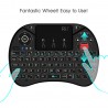 Mini tastatura wireless iluminata RGB, touchpad, rotita scroll, Rii X8