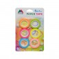 Banda adeziva decorativa din hartie, culori neon, 7 mm x 5 m, set 6 role