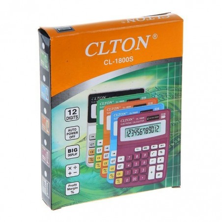 Calculator de birou, 12 digits, alimentare duala, display LCD, ABS