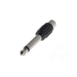 Adaptor audio mama RCA la mufa mono tata de 6.3 mm