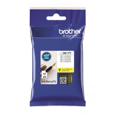 Cartus inkjet original LC3617 BK/C/Y/M pentru Brother, 550 pagini