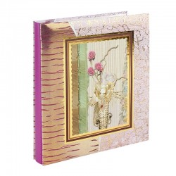 Album Gold Flowers, 80 fotografii 13x18 cm, buzunare slip-in, cutie