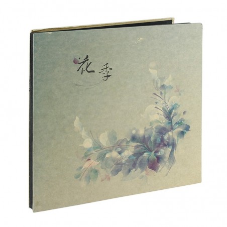 Album Blue Flowers, fotografii autoadezive, 12 file negre, 27x26 cm