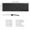 Tastatura Wireless, touchpad 4.5 inch, Rii