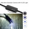 Camera endoscop HD, 8 LED-uri, WiFi, Android iOS, 1600x1200 pixeli, IP68