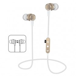 Casti audio Bluetooth sport In-ear, slot TF,  suport magnetic telefon