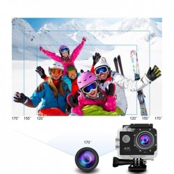 Camera video sport 4K Ultra HD, Wi-Fi, LCD 2 inch, slot TF USB, HDMI, 18 accesorii, Rio