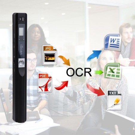 Scanner portabil A4 color OCR, slot SD, PDF/JPG, 300/600/900 DPI, mini USB