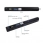 Scanner portabil A4 color OCR, slot SD, PDF/JPG, 300/600/900 DPI, mini USB
