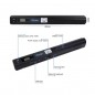 Scanner portabil A4 color OCR, slot SD, PDF/JPG, 300/600/900 DPI, mini USB Scanner portabil A4 color OCR, slot SD, PDF/JPG, 300/600/900 DPI, mini USB