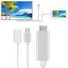 Cablu adaptor HDTV 3 in 1, Android iOS, lungime 1 m, argintiu, Rio