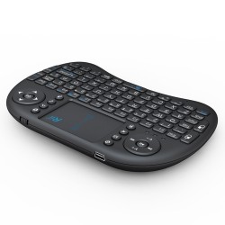Mini tastatura Bluetooth cu touchpad pentru Smart TV, PS3, PC, Android, Linux, Rii i8