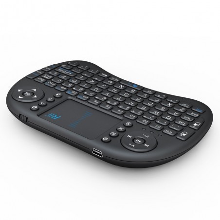 Mini tastatura Bluetooth cu touchpad pentru Smart TV, PS3, PC, Android, Linux, Rii i8