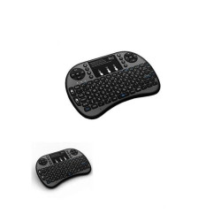 Mini tastatura bluetooth Rii i8+, qwerty si touchpad, PS4, iluminata 