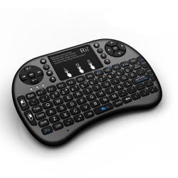 Mini tastatura bluetooth Rii i8+, qwerty si touchpad, PS4, iluminata 
