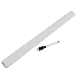 Tabla sticker de scris autocolanta, 200x45 cm, carioca inclusa, alb