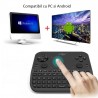 Mini tastatura si gamepad wireless, 6 in 1, jack 3.5 mm, negru, Uniplay