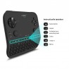 Mini tastatura si gamepad wireless, 6 in 1, jack 3.5 mm, negru, Uniplay