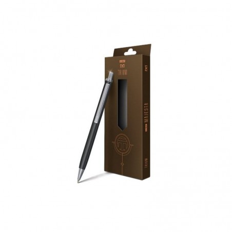 Pix metalic cu grip, mina albastra, 0.7 mm, Linc
