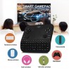 Mini tastatura si gamepad wireless, 6 in 1, jack 3.5 mm, negru, Uniplay
