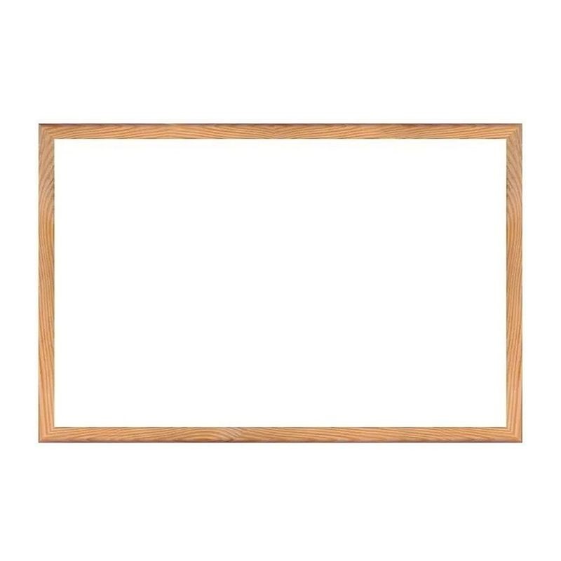 Tabla magnetica 90x60 cm, whiteboard pentru prezentari, rama din lemn