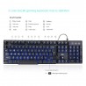 Tastatura Gaming multimedia iluminata in 3 culori, Rii  
