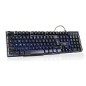 Tastatura Gaming USB, butoane multimedia, iluminata in 3 culori, Rii