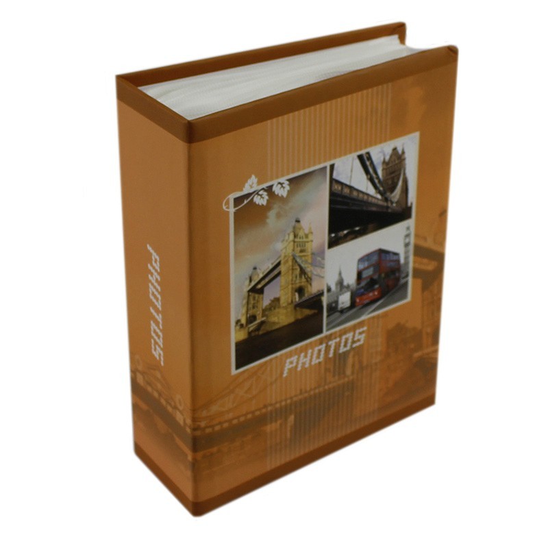 Album foto Travel Europe, 100 poze, format 10x15, slip-in, portocaliu
