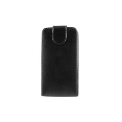 Husa Flip Premium pentru Sony Xperia Sp, piele ecologica, negru