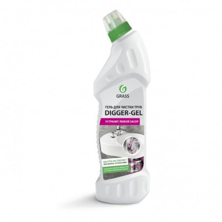 Detergent pentru desfundat tevi Digger Gel, 750 ml, Glass