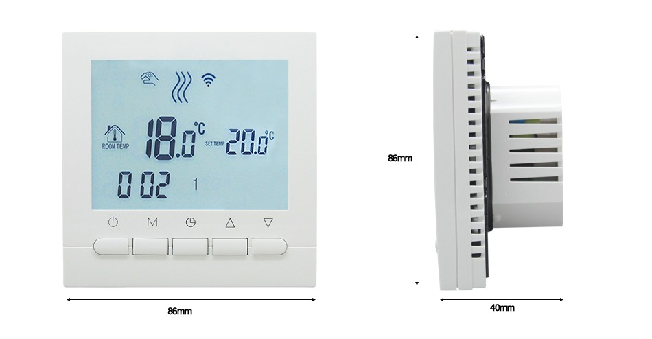 Termostat digital programabil internet centrala termica control smartphone Android, iOS, BEOK