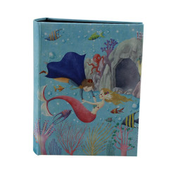Album foto Ariel, 100 poze 10x15 cm, buzunare slip in, file negre, albastru