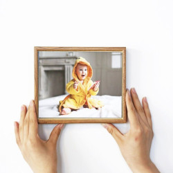 Rama foto Magic, cadru magnetic, hartie 12.7x17.8 cm, birou/perete, lemn