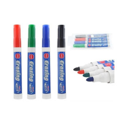 Marker tabla magnetica, varf rotund, grosime scriere 2.8 mm, set 4 culori