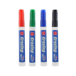 Marker tabla magnetica, varf rotund, grosime scriere 2.8 mm, set 4 culori