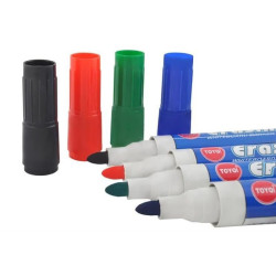 Marker tabla magnetica, varf rotund, grosime scriere 2.8 mm, set 4 culori