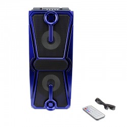 Boxa portabila bluetooth,radio FM, port USB, SD, microfon, telecomanda, Resigilata
