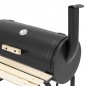 Gratar carbune BBQ smoker 2 in1, grill si afumatoare, termometru, 113x103 cm