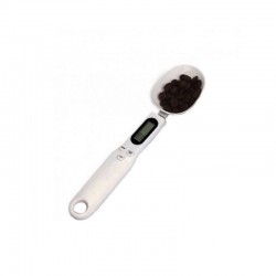 Cantar digital pentru ingrediente, capacitate 500 g, TARA, forma lingura, alb
